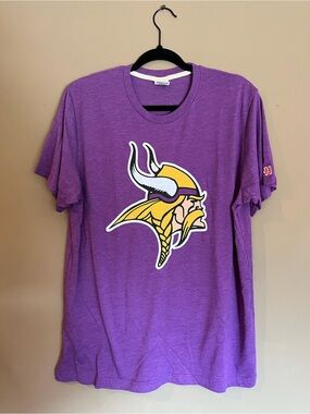 Homage Minnesota Vikings Logo T-Shirt Purple NFL Graphic Tee Womens Large‎